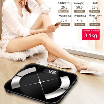 Báscula Digital de cuerpo inteligente analizador BMI Fitness calorías báscula de peso de agua balanzas electrónicas para baño Bluetooth balanzas HON #n 