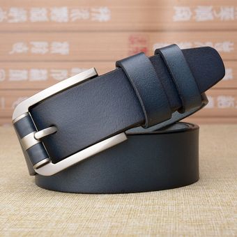 Zayg Cinturón De Mezclilla De Cuero Clásico Para Hombres De 