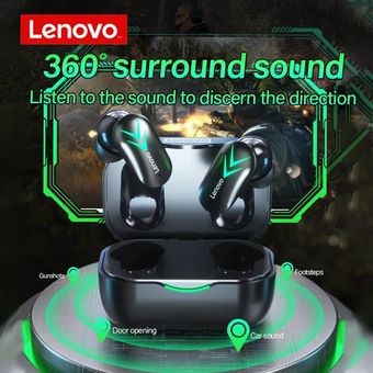 Lenovo-auriculares inalámbricos LP6 TWS para videojuegos