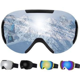 #storage bag suministros de esquí antinieve antiniebla montañismo a prueba de viento Gafas de esquí grandes esféricas de doble capa 