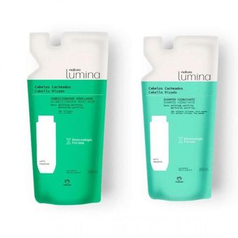 Kit shampoo + acondicionador Cabello rizado Lumina Natura Re | Knasta Perú
