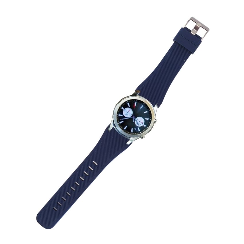 Para Samsung Gear S3 - Smart - Reloj Silicona Ajustable, Longitud: Acerca De 22.4cm (azul Oscuro)