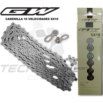 Combo Pacha Cadenilla Gw 10 V 11 28 Bicicleta Ruta