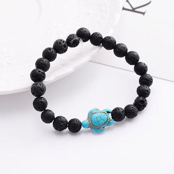Estilo De Verano Cuentas De Tortuga Pulsera De Hombre 8 Mm 