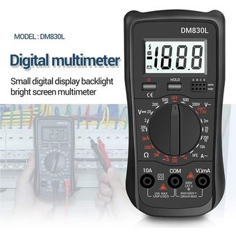 Probador de multímetro digital ANENG DM830L multímetro de C 