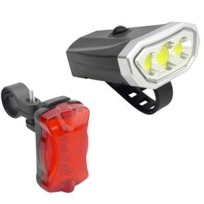Kit Luces LED Delantera y Trasera para Bicicleta Generico