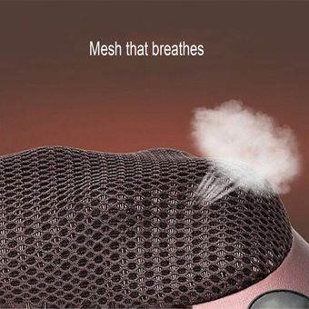Relajación masaje almohada vibrador hombro eléctrico espalda calefacción amasando terapia infrarroja almohada shiatsu cuello masajeador 
