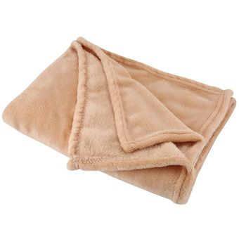 Sólido de color suave manta polar de coral material práctico pequeña manta 