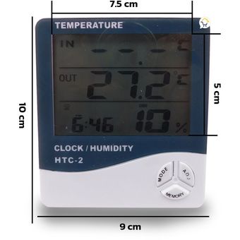 TERMO-HIGROMETRO DIGITAL °C/°F REF:HTC-2 MARCA: DIGITAL SERIE