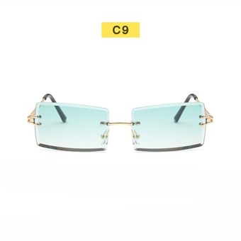 Gafas rectangulares de diseño de marca de gafas de sol sinmujer 