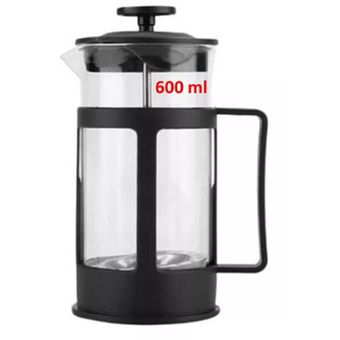 GENERICO Prensa Francesa Cafetera Manual 600 Ml Glass Cafetiere