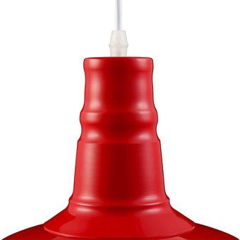 Retro lámpara colgante Industria lámpara de techo metal E27 Rojo 