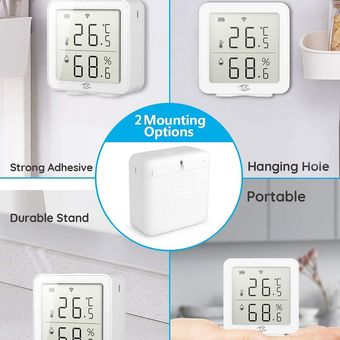 WIFI Sensor de temperatura y humedad interior metereológi monitor 