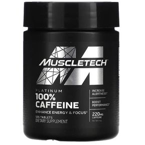 Cafeina MuscleTech Platinum 100% Caffeine 125 Tabs