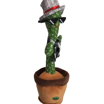 Torcer eléctrico de luz LED de baile electrónica juguete encantador Flor de cactus 