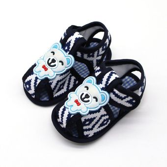 Recién Nacido bebé niñas niños verano sandalias informales Zapatos Caballero de algodón estampado de Panda suave zapatos de bebé de 