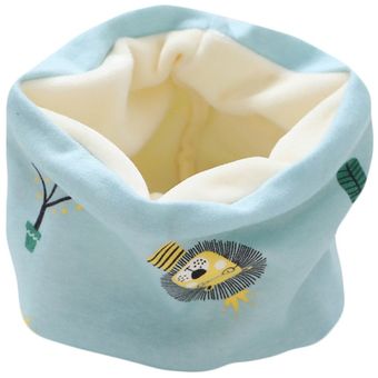pañuelo de felpa cálido para primavera e invierno Bufanda de algodón para bebés y niños pañuelo de cuello grueso cuello de anillo de cuello 