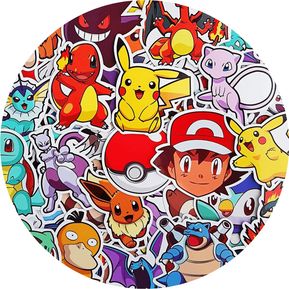 Stickers Calcomanías Pokemon Dibujos Animados Anime Pikachu