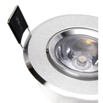 Spotlight de 1W LED 85-265V Lámpara de escaparate de la joyería de la lente grande 