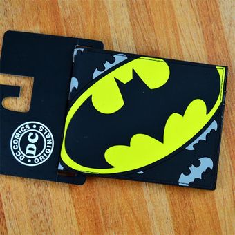 Batman carteras cortas para adoles muchos estilos Superman Billetera de dibujos animados de PVC 