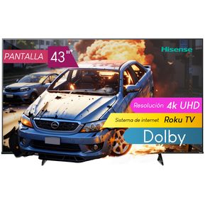 Pantalla Hisense 43 43R6E3 Smart TV Roku UHD 4K LED
