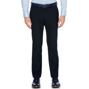 Pantalón Formal Liso Azul Azul Perry Ellis - Perry Ellis Chile