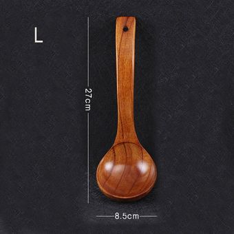 cucharas de sopa naturales Tofok-cuchara grande de madera para sopa 