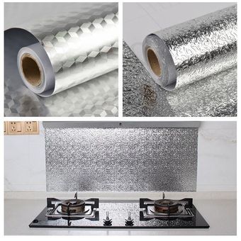 Papel Aluminio para Cocina con Pegatina Impermeable 40cm x 5metros