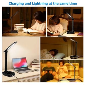 Lámpara de escritorio Luz LED Streaming 2 en 1 flexible para mesa GENERICO