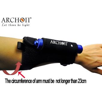 suave ARCHON-juegos de luces manos libres montaje manual para linterna para Buceo V10 V10S soporte bajo el agua 