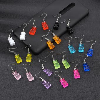 Nuevos Aretes Colgantes De Goma De Resina De Lentejuelas Diy 