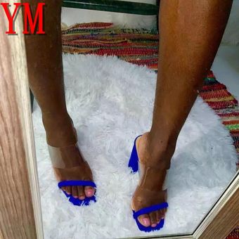 Zapatos de verano sandalias transparentes de Pvc para sandalias 
