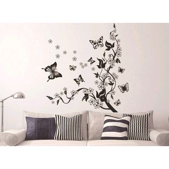 Vinilo Decorativo infantil ciudad arbol rama adhesivo pared SK9224