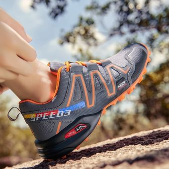 #Orange Color zapatos de bicicleta para hombre,zapatillas transpirables antideslizantes para ciclismo de montaña,senderismo,triatlón,talla 47 46 
