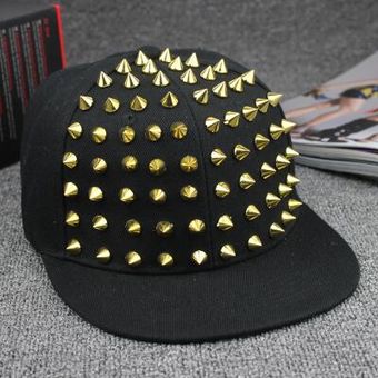 sombrero de marca Gorra de béisbol con remaches para hombre y mujer 