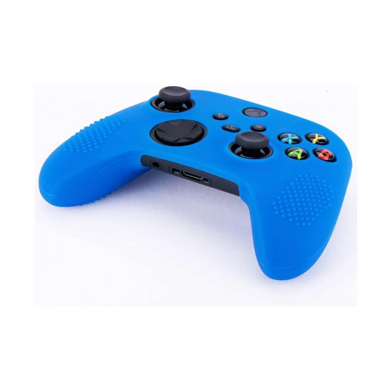 Xbox One Series S / x Funda de silicón azul + 2 grips