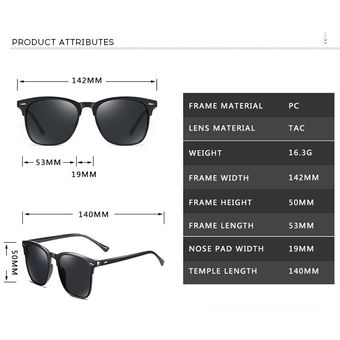 Gafas De Sol Clásicas Sin Montura Para Hombre Y Mujer Lentes sunglasses 