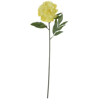 Flor Artificial Peonia Amarillo 63 Cm 