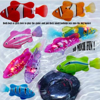 Mini juguete del baño Bionic Natación Pez Mágico Le Bao Fish Fish electrónico de detección Mini juguete del baño Bionic Natación Pez Mágico Le Bao Fish Fish electrónico de detección