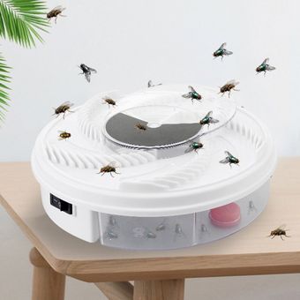 Eléctrico Trampa de la mosca de Anti Fly Killer Trampas automática Flycatcher Dispositivo parásito de insecto Rechazar control Catcher Fly Trap 