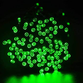 Luces solares de Halloween verdes  200 LED 8 modos verde 2 unidades 