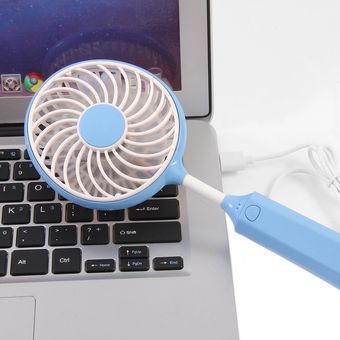Portátil Mini Fuente de alimentación dual Ventilador de enfriamiento Ventilador de mano USB 