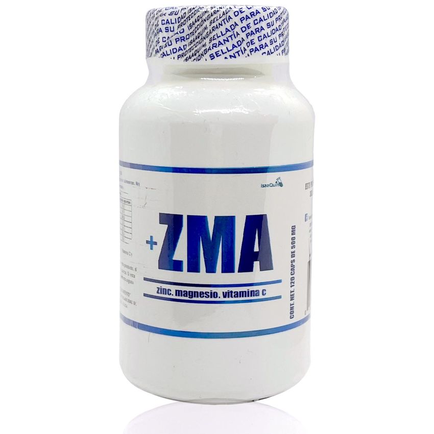 Citrato de Magnesio 120 tabletas 500 mg ZMA IsaaQuim
