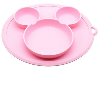 Plato para bebé Mickey silicona 