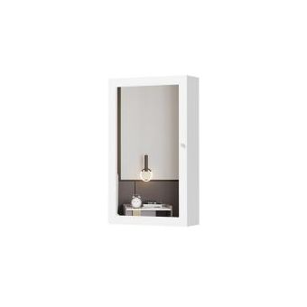 Espejo rectangular Joyero blanco 120 x 30 x 10 cm