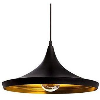 Lámpara de techo colgante Ø 36 cm industrial retro E27 Negro 