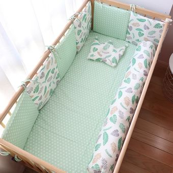 parachoques suave y grueso para cama infantil decoración nórdica para habitación de bebé Protector de cuna para recién nacidos 