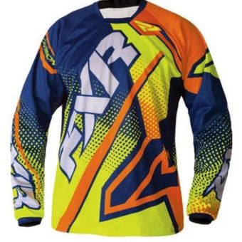 #A manga larga de Ciclismo MTB niños ropa para bicicleta de montaña camiseta de Motocross Downhil bicicleta de montaña camisa DH DJL 