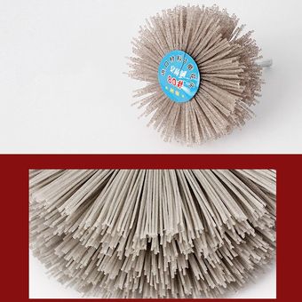 Cepillos de rueda de seda de nylon compuesto de pulido de 1 pieza Rueda de pulido de vástago de 6 mm para accesorios Dremel Herramientas rotativas # 600 Granos 