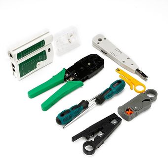 Inicio Network Crystal Head Cableado Cable de tres propósitos Teser Tester Kit de herramientas 